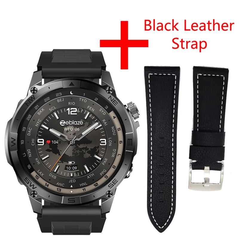 New Zeblaze Stratos 2 plus GPS Smart Watch Men 1.43'' AMOLED Display Compass Barometric Altimeter Fitness Tracking Smartwatch