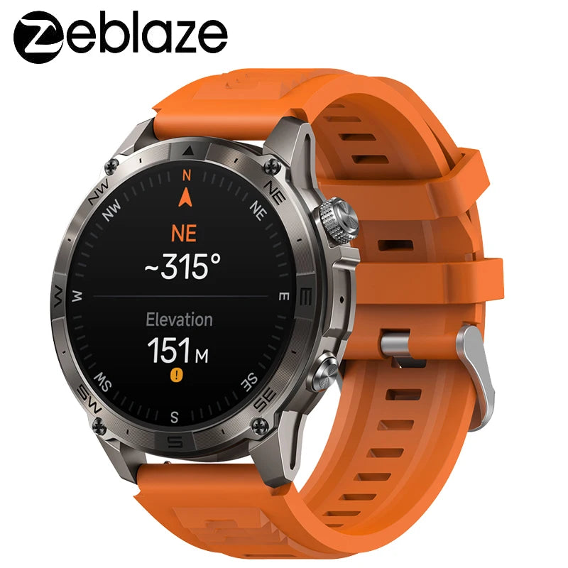 New Zeblaze Stratos 2 plus GPS Smart Watch Men 1.43'' AMOLED Display Compass Barometric Altimeter Fitness Tracking Smartwatch