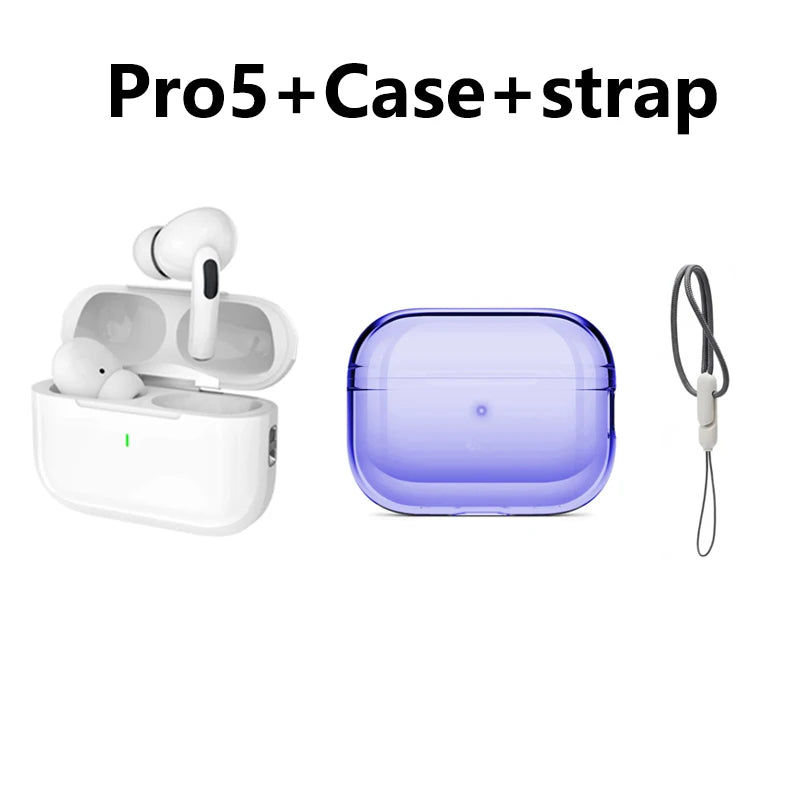 Wireless Bluetooth Earphones Pro 5 TWS Max Sport Earbuds in Ear Noise Cancelling Headset for Iphone Android Headphone