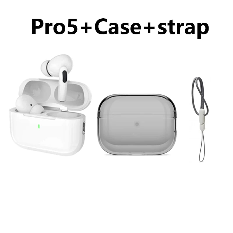 Wireless Bluetooth Earphones Pro 5 TWS Max Sport Earbuds in Ear Noise Cancelling Headset for Iphone Android Headphone