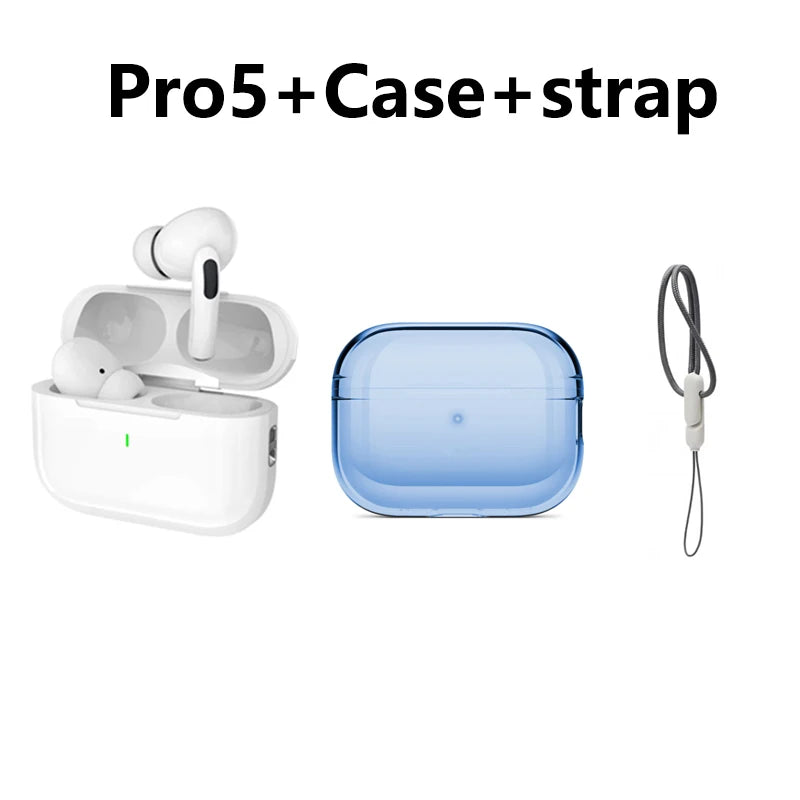Wireless Bluetooth Earphones Pro 5 TWS Max Sport Earbuds in Ear Noise Cancelling Headset for Iphone Android Headphone