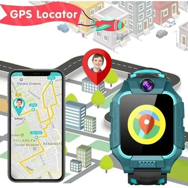 Xiaomi Kids 4G Smart Watch SOS GPS Location Sim Card Call Camera Child Smartwatch Camera Waterproof Watch Gift for IOS Android