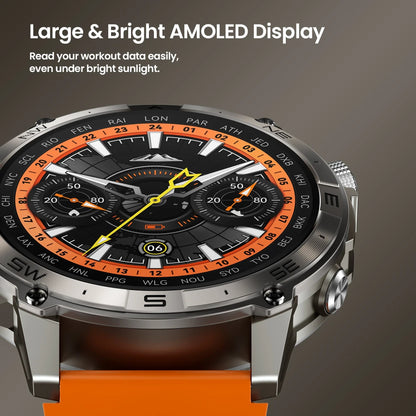 New Zeblaze Stratos 2 plus GPS Smart Watch Men 1.43'' AMOLED Display Compass Barometric Altimeter Fitness Tracking Smartwatch