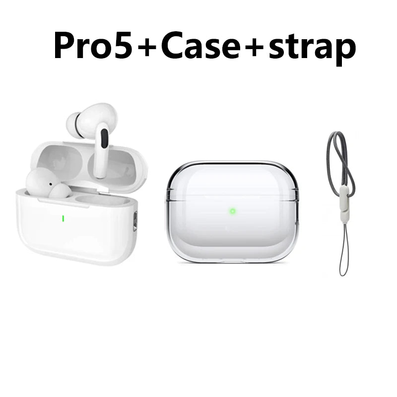 Wireless Bluetooth Earphones Pro 5 TWS Max Sport Earbuds in Ear Noise Cancelling Headset for Iphone Android Headphone
