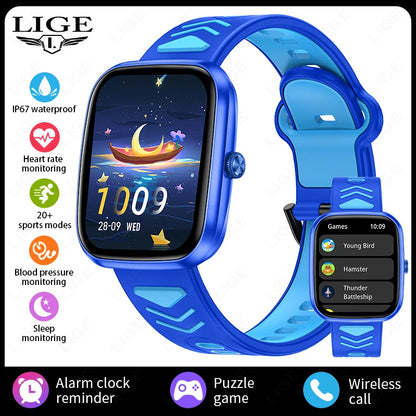 2024 Kids Smart Watch Child HD Touch Screen Games Smartwatch Music Watch Boy Girl Gift Children Smartwatch for IOS Android