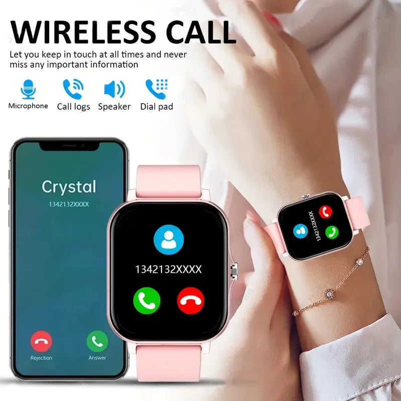 2025 New Smart Watch Bluetooth Talking Blood Oxygen/Blood Pressure Monitor Smart Watch for Women Men Holiday Gift