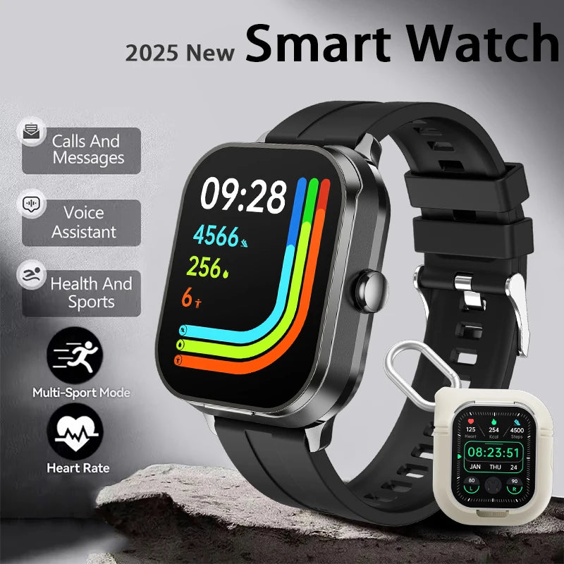 New Men'S 2-In-1 Smart Watch TWS Bluetooth Earphones NFC Health Monitoring Bluetooth Dialing Call Waterproof Fitness Smartwatch