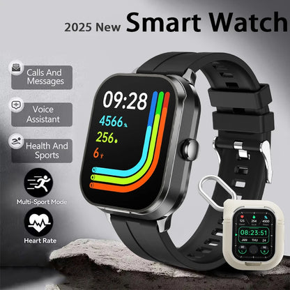 New Men'S 2-In-1 Smart Watch TWS Bluetooth Earphones NFC Health Monitoring Bluetooth Dialing Call Waterproof Fitness Smartwatch