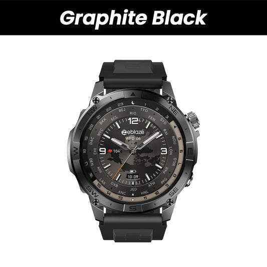 New Zeblaze Stratos 2 plus GPS Smart Watch Men 1.43'' AMOLED Display Compass Barometric Altimeter Fitness Tracking Smartwatch