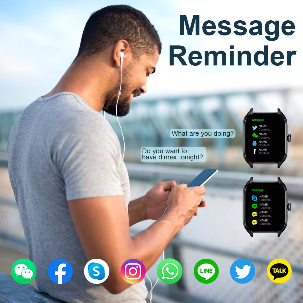 H9 and H6 Smartwatch Dial to Answer Calls Calorie Tracking Heart Rate Blood Oxygen Monitoring Bluetooth Smart Watch