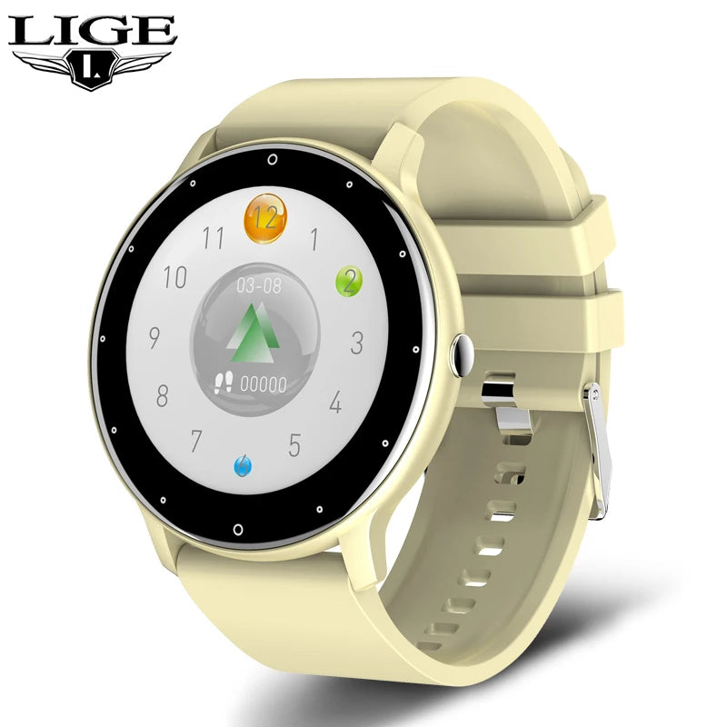2025 Smart Watch Ladies Full Touch Screen Sports Fitness Watch IP67 Waterproof Bluetooth for Android Ios Smart Watch Female