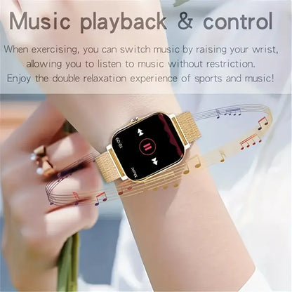 2025 New Smart Watch Bluetooth Talking Blood Oxygen/Blood Pressure Monitor Smart Watch for Women Men Holiday Gift