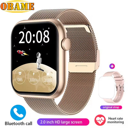 New QX7 Smart Watch Men 2.01-Inch Smartwatch Bluetooth Call GPS AI Voice Heart Rate Blood Oxygen Android &IOS Sports Smartwatch