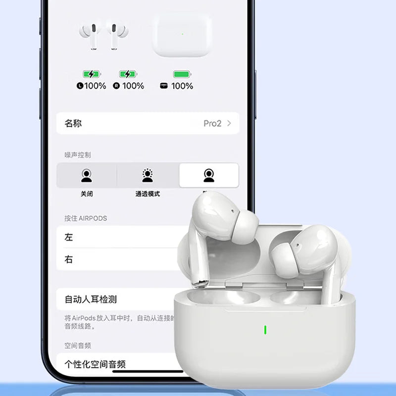 Air Pro Bluetooth Earphones Wireless Headset Pro2 TWS Earbuds Siri Pop-Up Window Hifi Headphone Waterproof for IPHONE Android