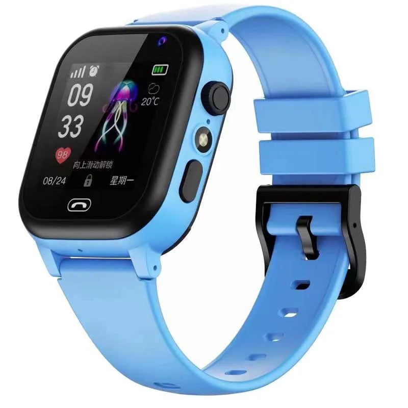 ﻿ Kids Smart Watch 4G Sim Card 2G Internet SOS LBS Location Call Child Smartwatch Camera Waterproof Watch Phone for Boys Girls