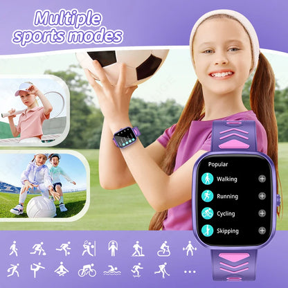 2024 Kids Smart Watch Child HD Touch Screen Games Smartwatch Music Watch Boy Girl Gift Children Smartwatch for IOS Android