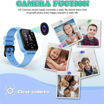 ﻿ Kids Smart Watch 4G Sim Card 2G Internet SOS LBS Location Call Child Smartwatch Camera Waterproof Watch Phone for Boys Girls