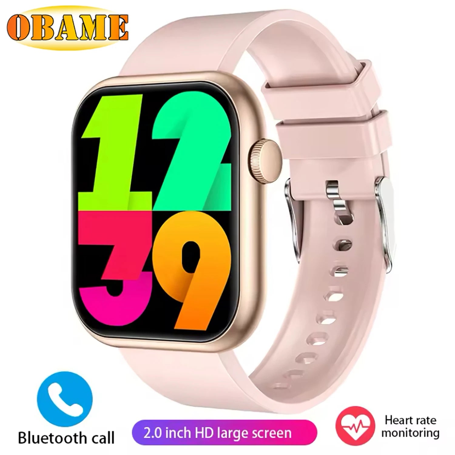 New QX7 Smart Watch Men 2.01-Inch Smartwatch Bluetooth Call GPS AI Voice Heart Rate Blood Oxygen Android &IOS Sports Smartwatch