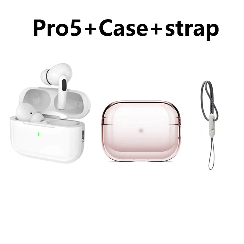 Wireless Bluetooth Earphones Pro 5 TWS Max Sport Earbuds in Ear Noise Cancelling Headset for Iphone Android Headphone