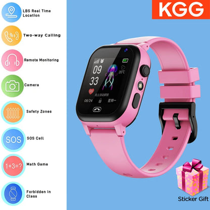 ﻿ Kids Smart Watch 4G Sim Card 2G Internet SOS LBS Location Call Child Smartwatch Camera Waterproof Watch Phone for Boys Girls