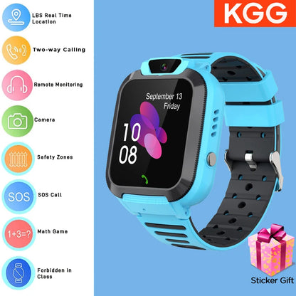 ﻿ Kids Smart Watch 4G Sim Card 2G Internet SOS LBS Location Call Child Smartwatch Camera Waterproof Watch Phone for Boys Girls